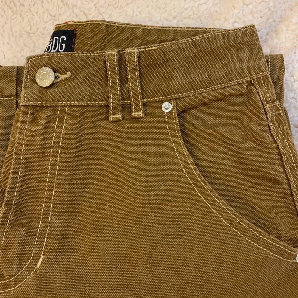 BDG deep mustard/brown crop high-waisted trousers!